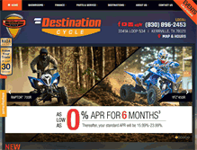 Tablet Screenshot of destinationcycle.com